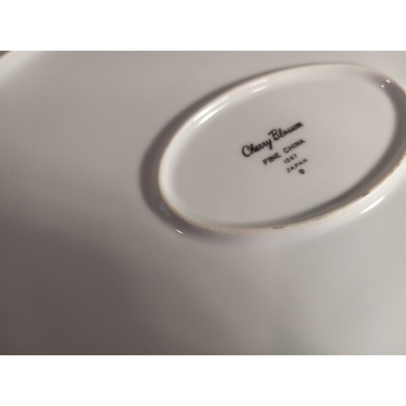 Vintage Cherry Blossom Fine China Plater Made in Japan. 14ins Long,11ins Wide. - Picture 5 of 7